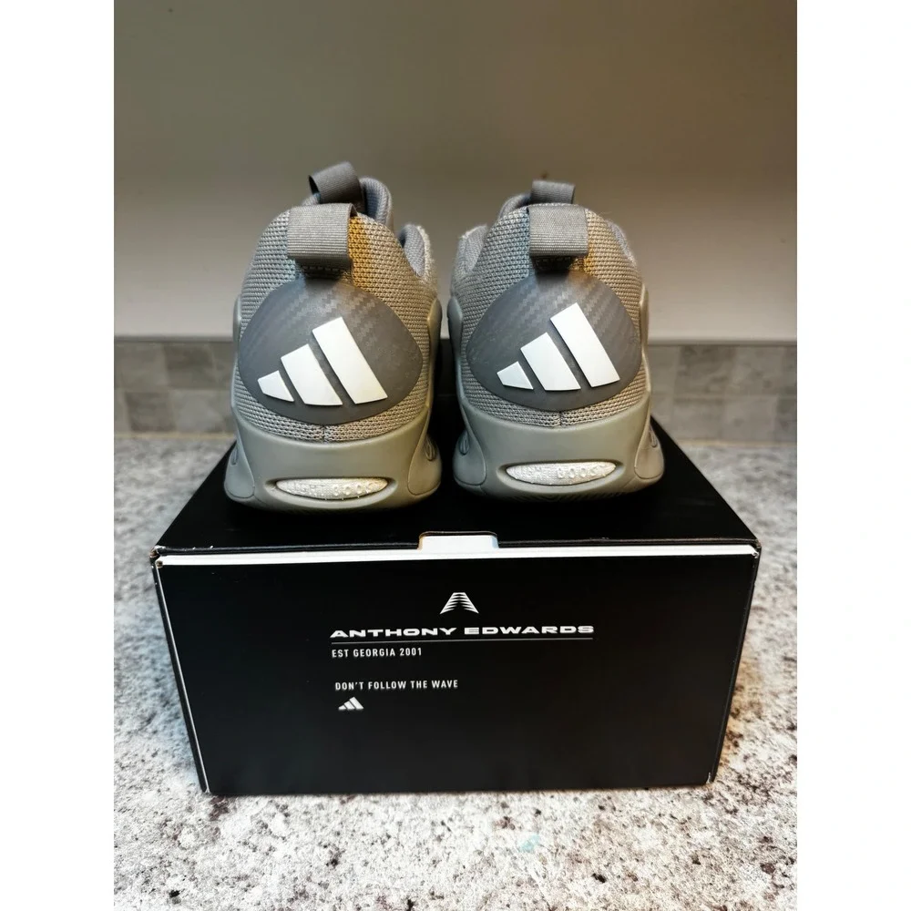 Adidas Anthony Edwards 1 Low‎ Ascent Grey Basketball Shoes JS1775 Mens 7.5
